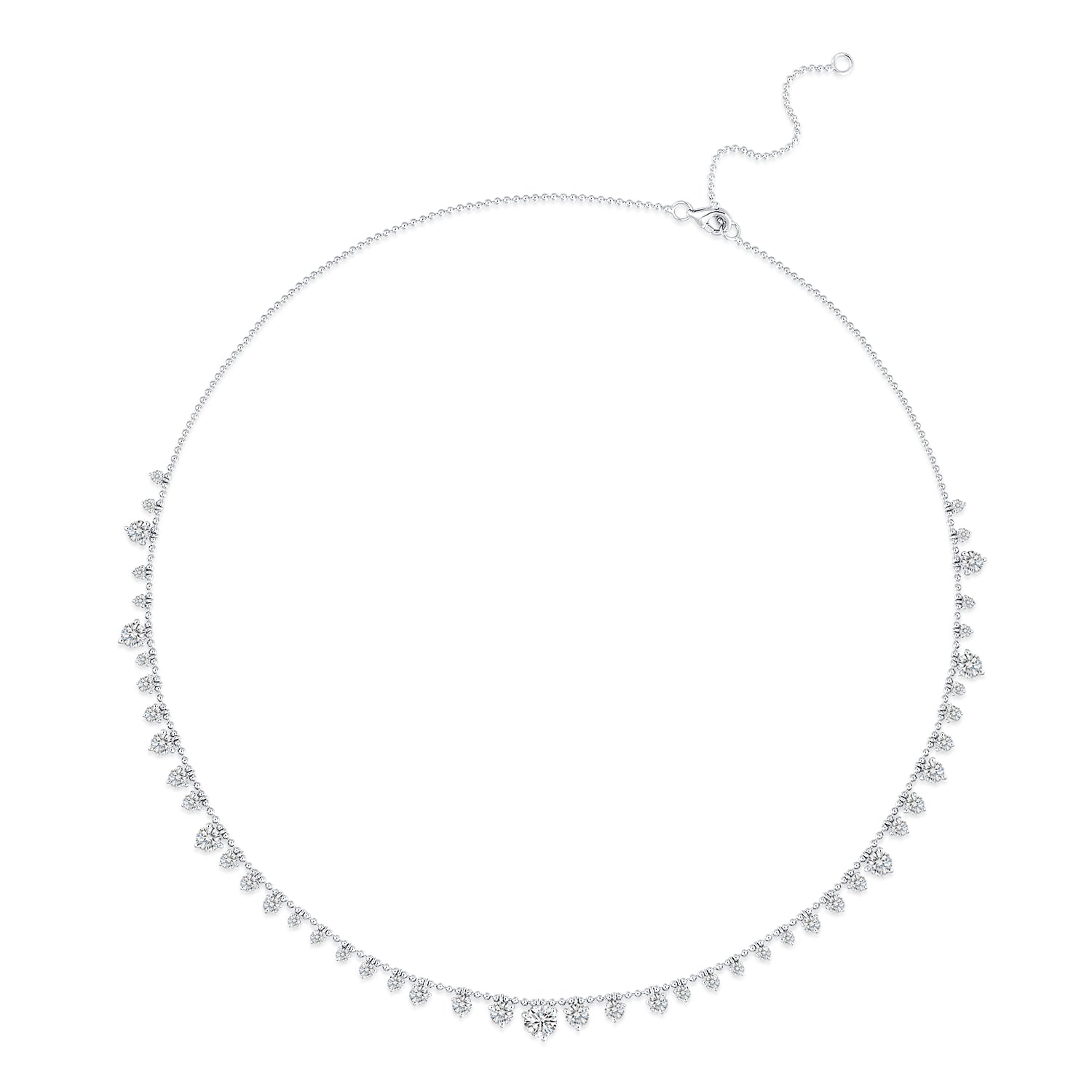9K Soild Gold Necklace with 4.5ct Brilliant Cut Lab Diamond Necklace