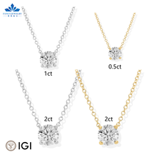 1.00 Carat IGI Certified Lab Grown Diamond Solitaire Necklace