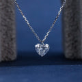 1.00 Carat Heart Cut Lab Grown Diamond Pendant - Eco-Chic Style