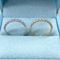 .50 Carat Lab Grown Diamond Floating Wedding Band - 10K Rose Gold