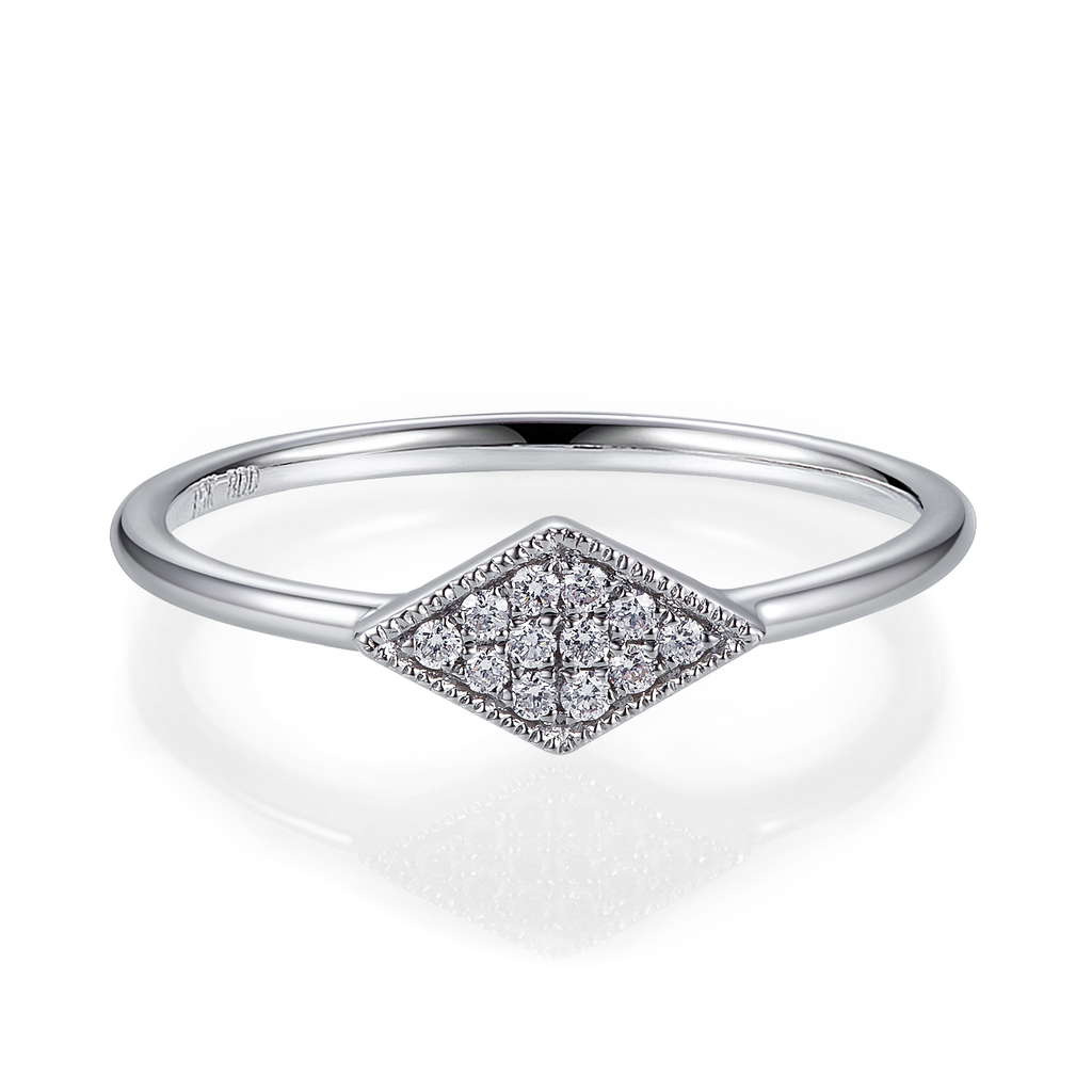 Round Lab Grown Diamond  With White 18k Gold  Wedding Engagement Gift