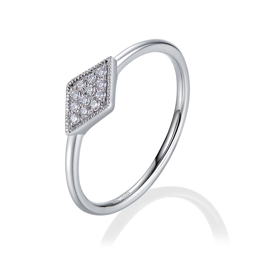Round Lab Grown Diamond  With White 18k Gold  Wedding Engagement Gift